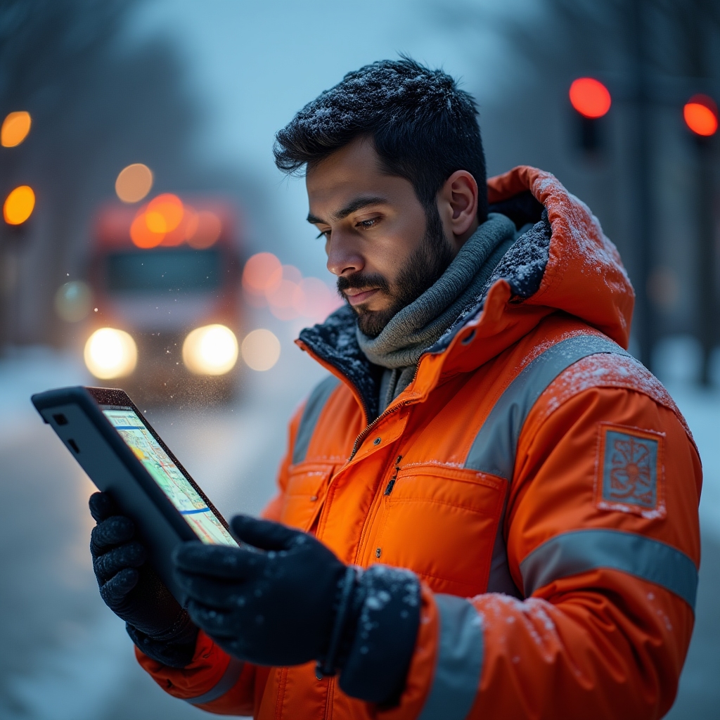 Winterdienstplanung auf dem Tablet im kommunalen Bauhof